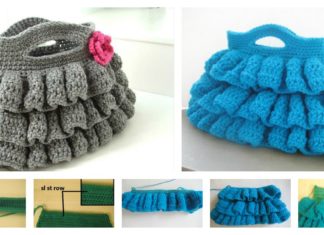 DIY Crochet Bella Ruffled Bag with Free Pattern