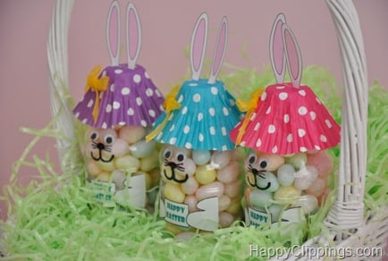 DIY Cute Easter Bunny Treat out of Plastic Bottle 