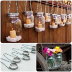 DIY Hanging Mason Jar Tea Light Lantern to Add a Romantic Glow to Your Patio 6