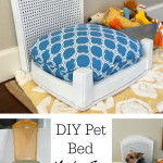 DIY Pet Bed Made From A Chair