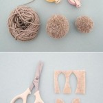 DIY Pom Pom rabbit craft