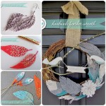 DIY handmade yarn feather earing :wreath:Hair picks