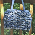 Denim Farfalle bag