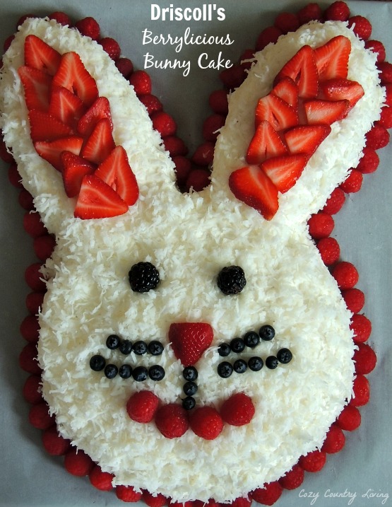 Driscoll's Berrylicious Bunny Cake #Easter #Cake #Food
