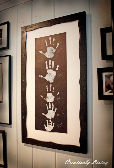 Family Hand Print Frame