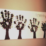 Family Hand Print Trees