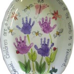 Family Handprint plate 1