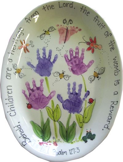 Family Handprint plate