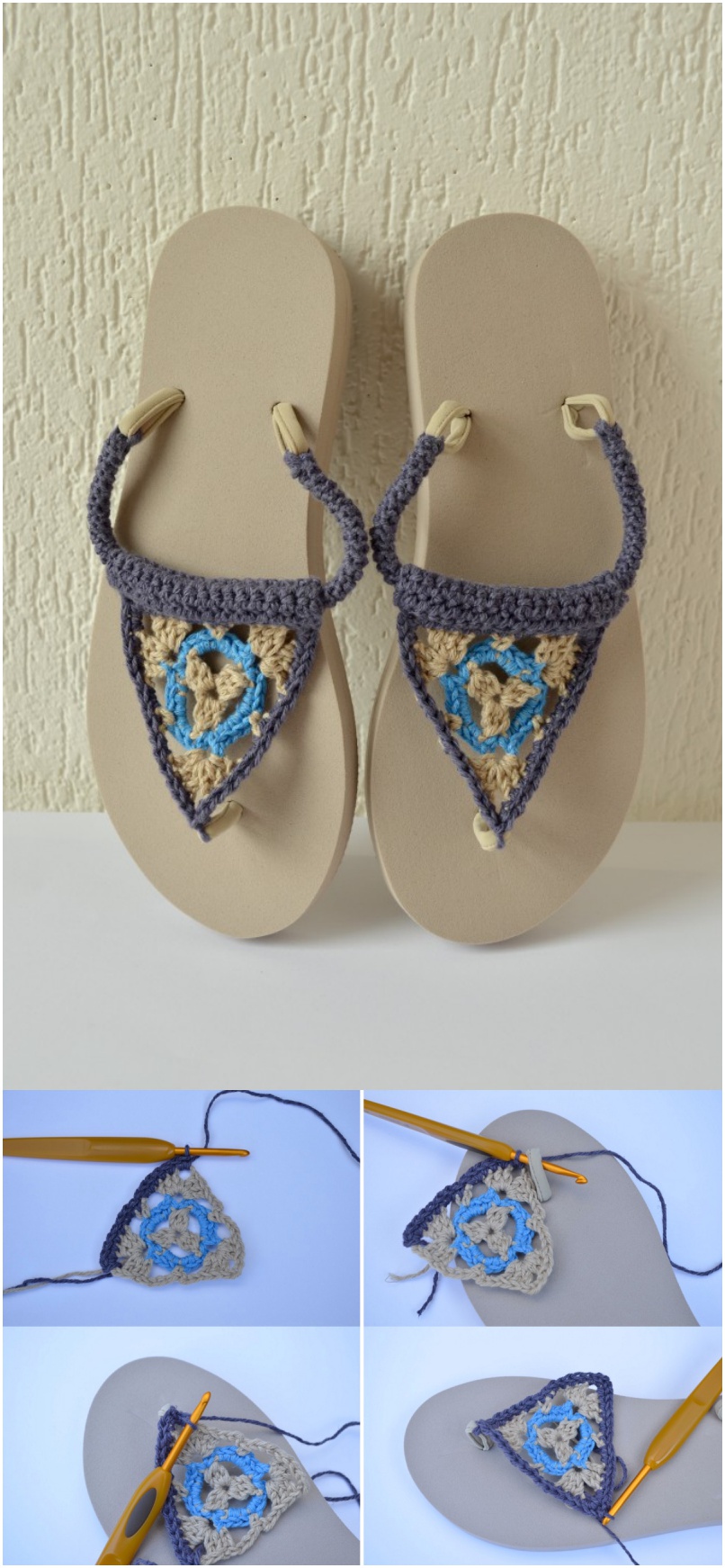 Free crochet pattern- Flip Flops