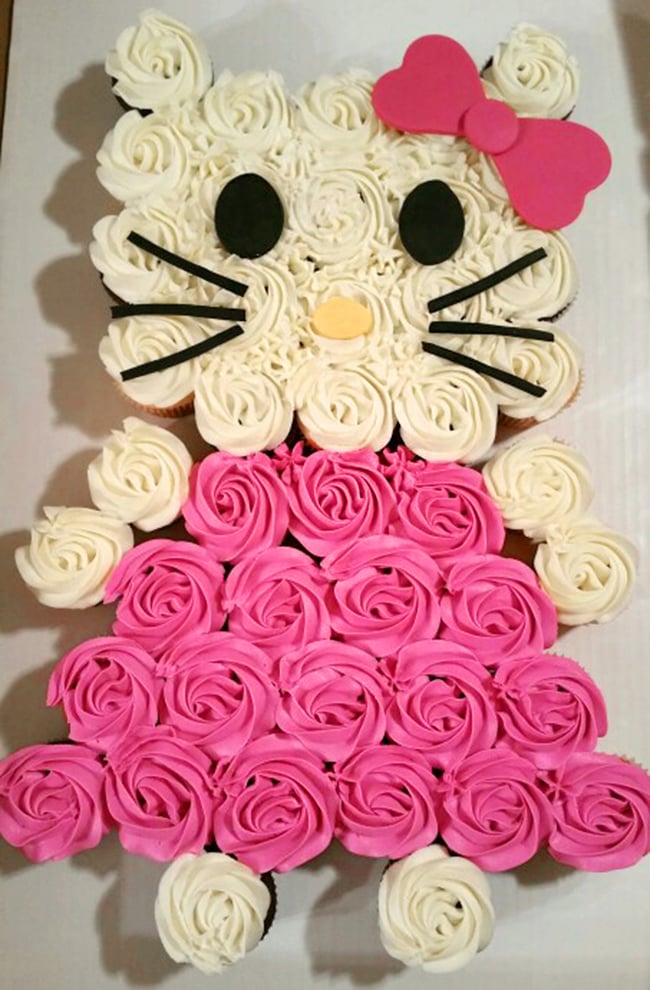 Hello Kitty Cupcakes Cake