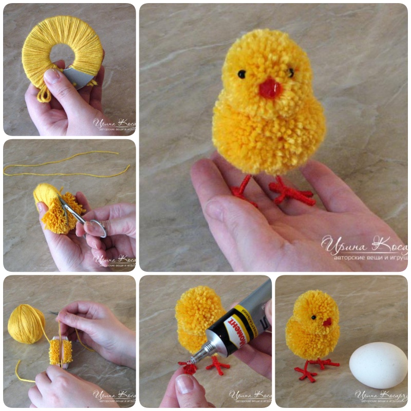 How to Make Adorable Pom-Pom Easter Chicks