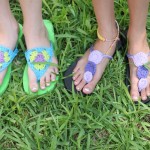 Crochet Granny Triangle Flip Flop