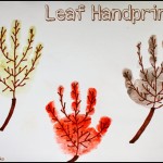 Leaf Family Hand Prints Art