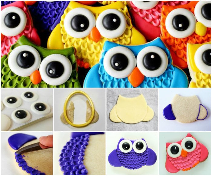 Owl Cookies with Big Eyes