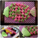 PULL APART FISH CUPCAKE CAKE