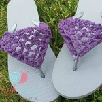 Peekaboo Picot Flip Flops free crochet pattern