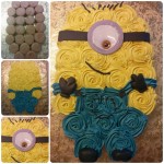 Pull Apart Minion Cupcake Cake