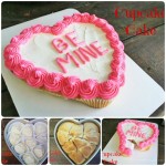 Pull Apart valentines heart Cupcake Cake