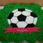 Pull-a-part Cupcake Soccer Ball cake