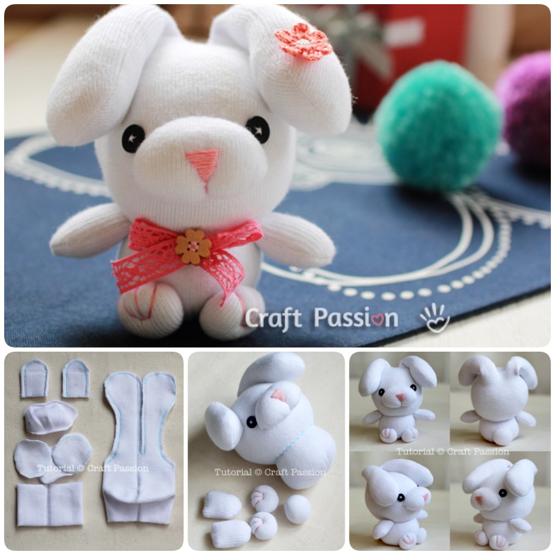Sew Sock Bunny {Droopy Ear Version}