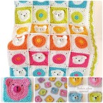 Teddy Bear Granny Square Blanket