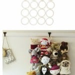 Use a Komplement multi-use hanger to store stuffed animals