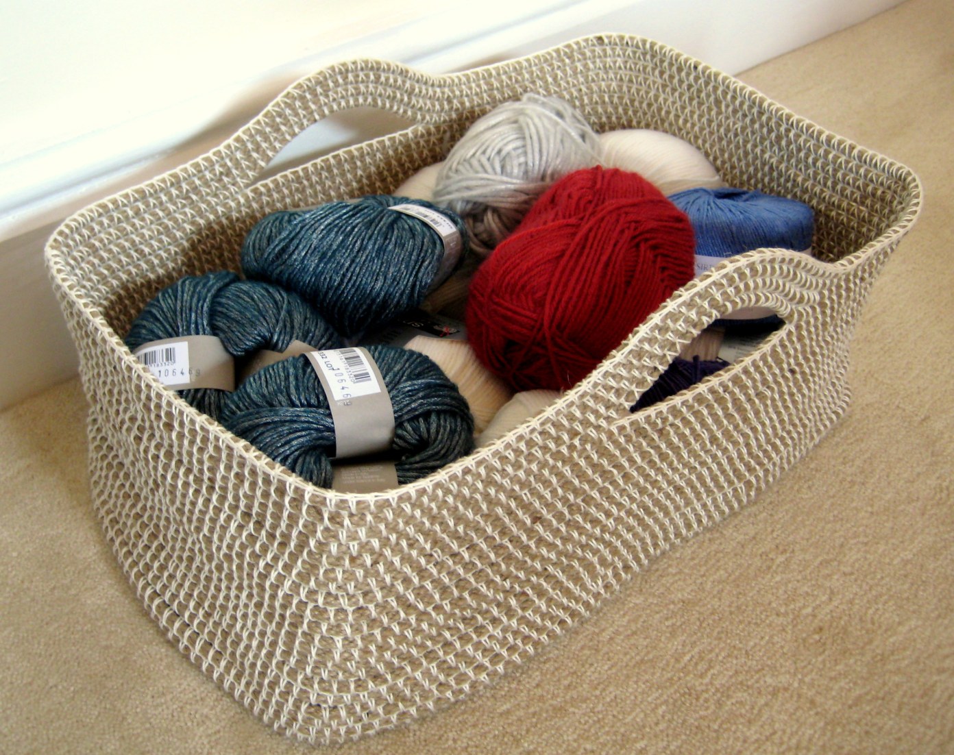 How to Make Crochet Rope Basket with Free Pattern