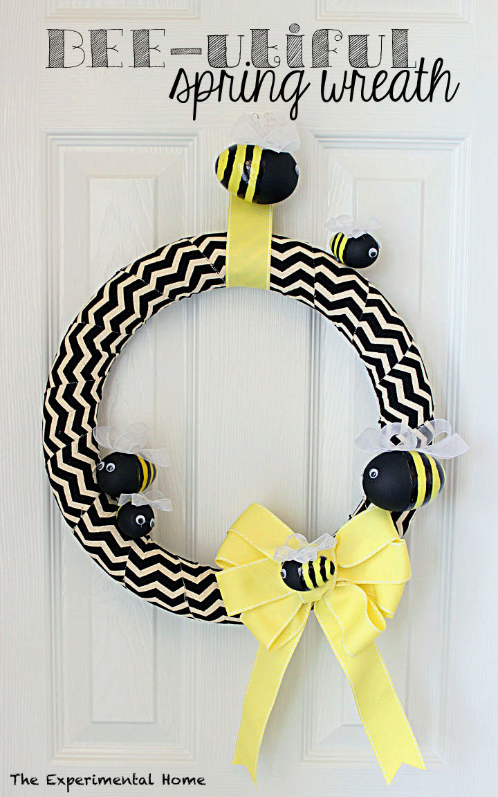Easter Egg Bees Spring Wreath