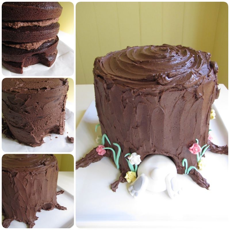 chocolate buttermilk easter cake #Easter #Bunny #Cake