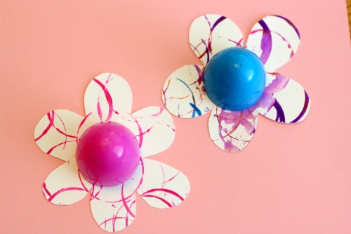 Plastic Easter Egg Flowers