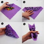 ow to fold a napkin or felt bunny