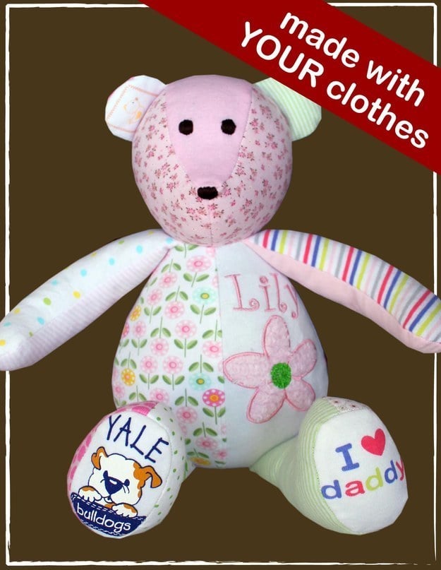 baby clothes keepsake bear