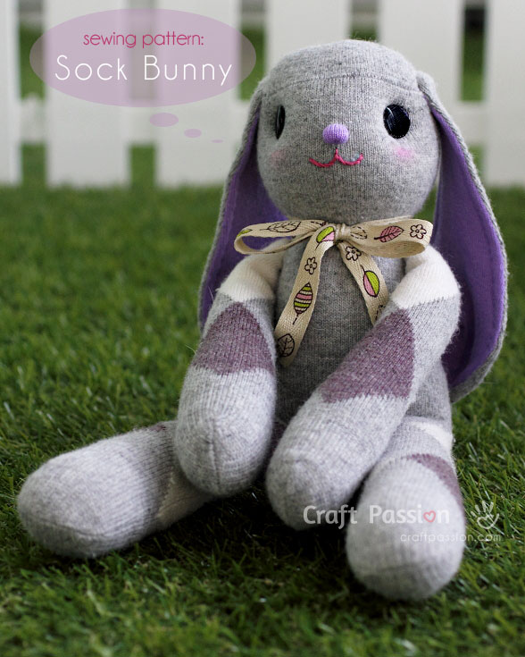 DIY Long Ear Sock Bunny