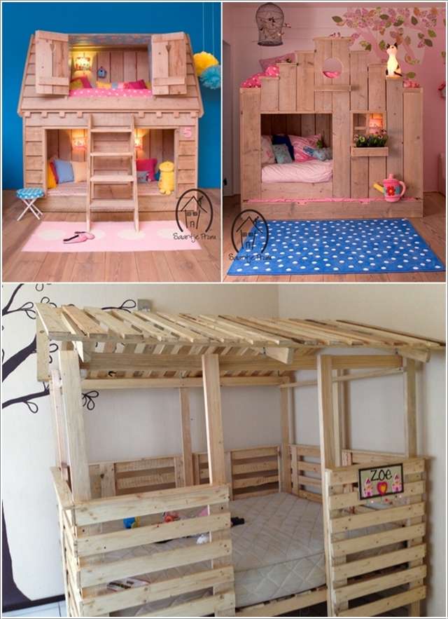 Pallet Play House Bed