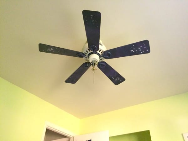 The Guy Gave This Boring Old Ceiling Fan A Beautiful Makeover