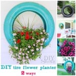 2 DIY Tire Flower Planter Projects