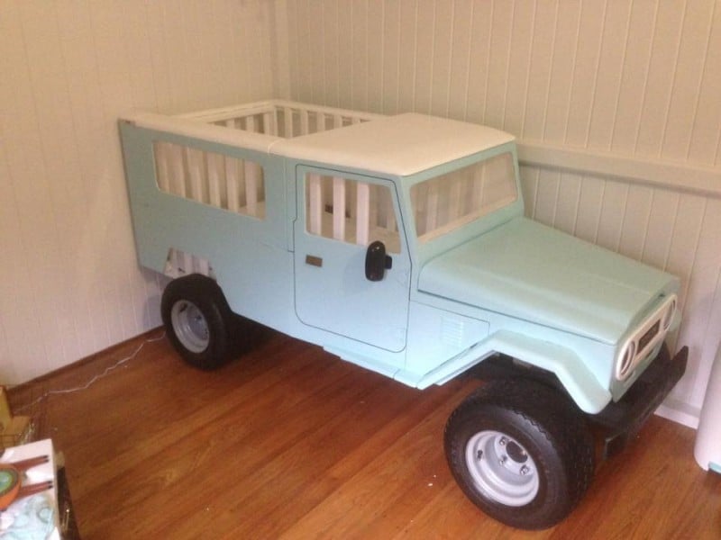 A Truck Crib That Turns Into A Changing Table