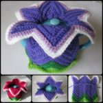Crochet Daylily Tea Cosy For Mother’s Day with Free pattern