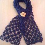 Crochet Solomon’s knot scarf