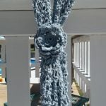 Crochet Solomon’s knot scarf