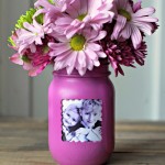 DIY Mothers Day Craft -Mason Jar Picture Frame & Vase