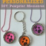 DIY Personalized Paw Print Pendants