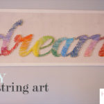 DIY Rainbow Dream String Art