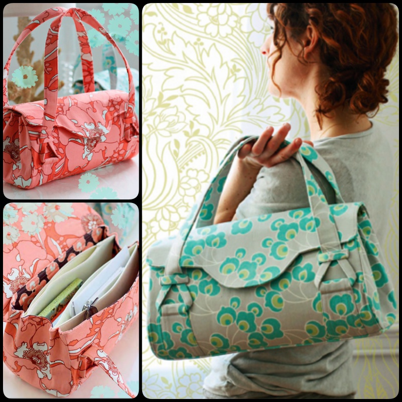 DIY Sew Blossom Handbag Or Shoulder Bag with Free Pattern