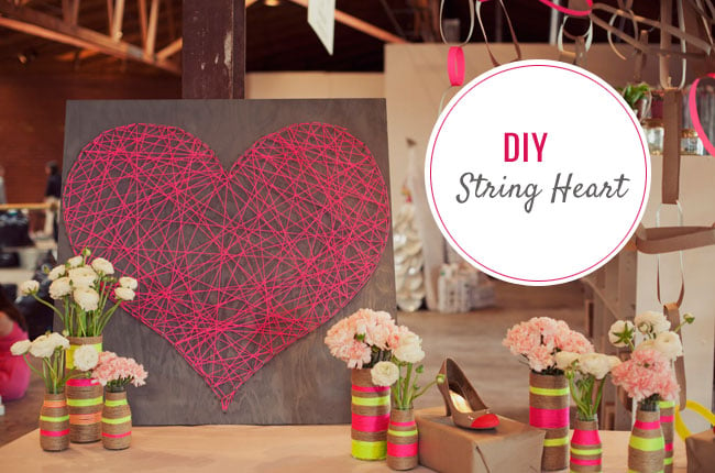 DIY String Heart for Wedding