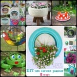 DIY Tire Garden Flower Planter