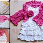 Dress, Capelet and Bolero for a Little Girl with free pattern