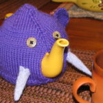 Elephant Tea Cozy with free knitting pattern