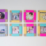 Mothers Day Craft for Kids-DIY Cardboard and Yarn Photo Frame