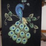 Peacock String Wall Art